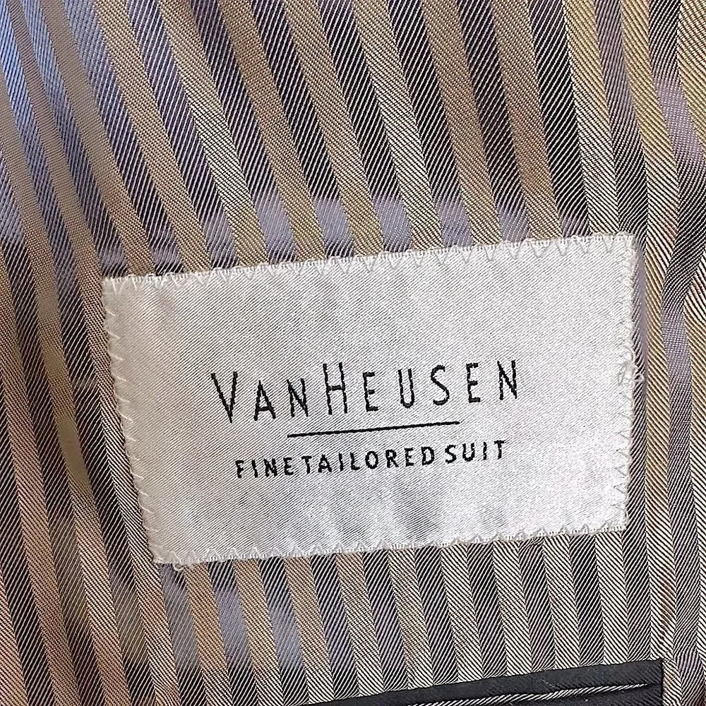 Van Heusen Men’s Black 3 Button Suit Jacket Blazer